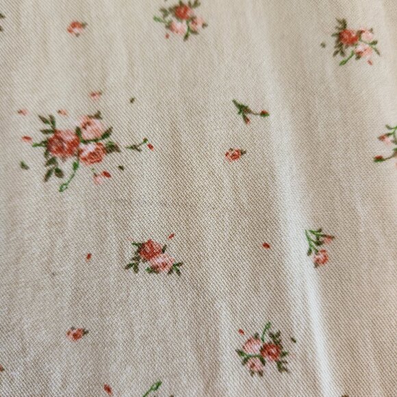 Simple Retro Floral Scalloped Collar Blouse | Women’s L - Picture 9 of 10